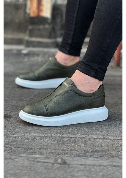 WG023 Haki Günlük Casual Erkek Ayakkabı