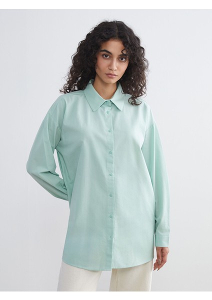 Yeni Sezon Poplin Kadın Gömlek Tunik