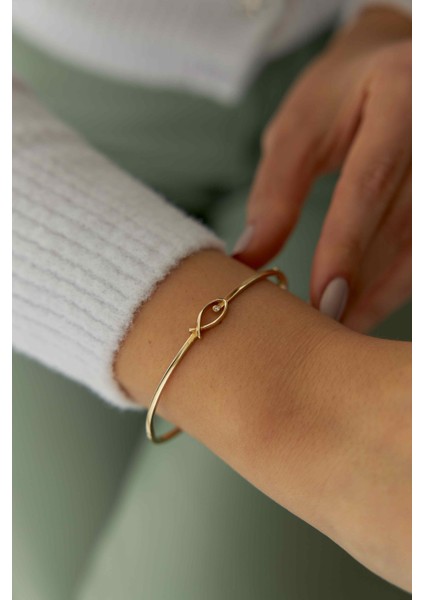 14 Ayar Altın Balık Kelepçe