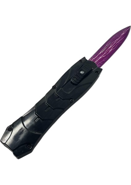 Benchmade Içten Çıkmalı Mor Desenli Otomatik Kamp Çakısı