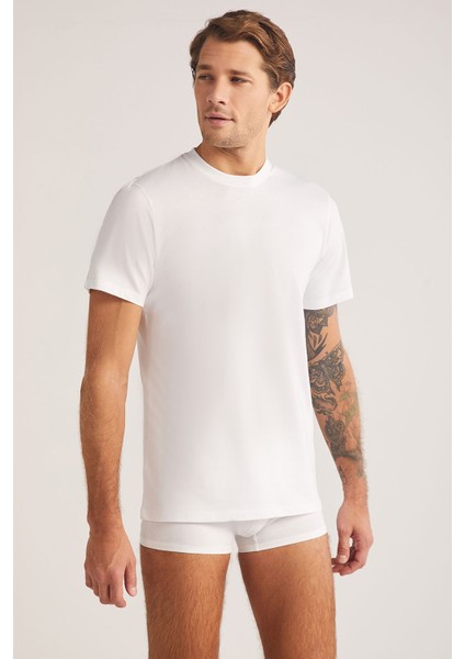 Eduardo Erkek Bisiklet Yaka Kısa Kollu %100 Pamuklu 2'li Tshirt Set fiyatları