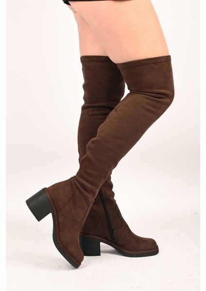 Bağcıksız Streç Detaylı Termo Taban Hakiki Deri Çizme 336-1236 Kadın Çizme fiyatları