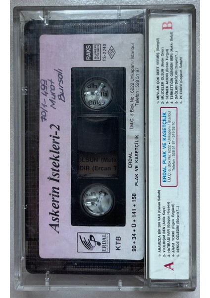 Askerin Istekleri 2 Kaset (Orijinal Dönem Kağıt Baskı Kaset) fiyatları