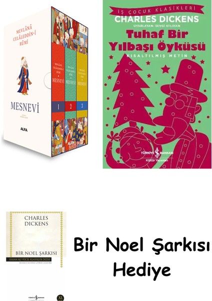 Mesnevi 1-2-3 (Kutulu Set) + Tuhaf Bir Yılbaşı Öyküsü + Bir Noel Şarkısı