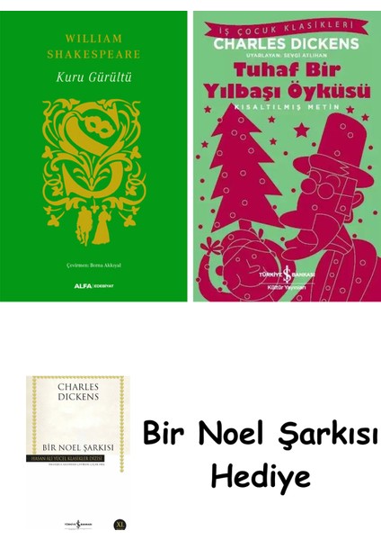 Kuru Gürültü (Ciltli) + Tuhaf Bir Yılbaşı Öyküsü + Bir Noel Şarkısı
