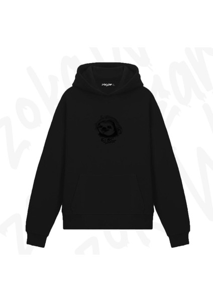 Einstein V2 Tasarım Baskılı Kapüşonlu Sweatshirt