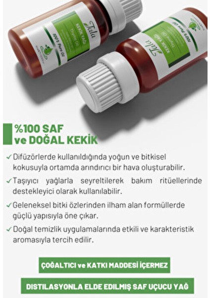 Kekik Yağı Doğal Uçucu Yağ Yaşlanma Karşıtı Etki 10 ml Vegan ve Paraben İçermez indirimleri