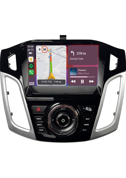 Ford Focus Android Multimedya Ekran | 2gb/4gb/8gb Ram – Carplay – Android Auto – Navigasyon – Google Play – Geri Görüş Kamerası – Soket Sokete Uyumlu