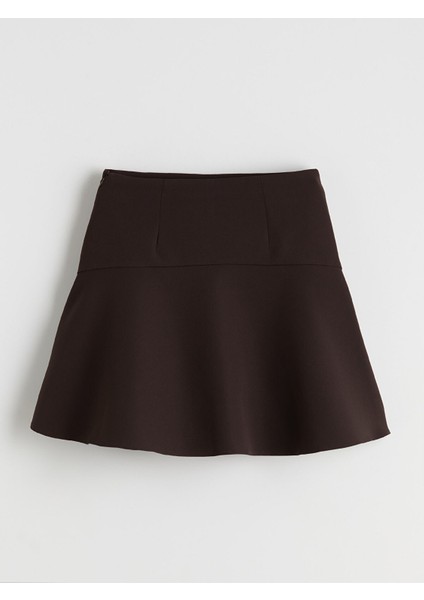 Yeni Sezon Beli Lastikli Mini Kloş Şortlu Etek fiyatları