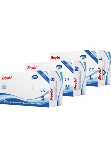 Nitril Mavi Pudrasız Muayene Eldiveni - Koli (20 Paket) fiyatları