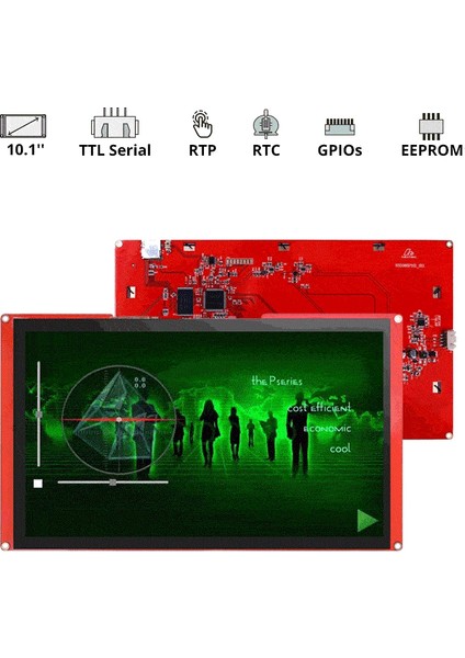 NX1060P101-011C-I - 10.1inç Intelligent Seri Usart Hmı Kapasitif Ekran
