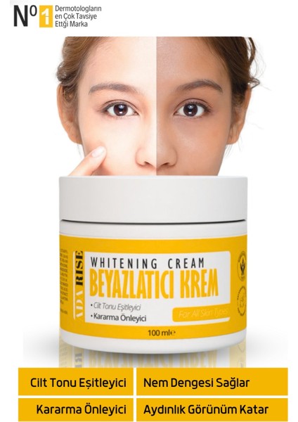 Koltuk Altı-Diz-Dirsek Ve Bikini Bölgesi Cilt Beyazlatıcı Krem 100 ml