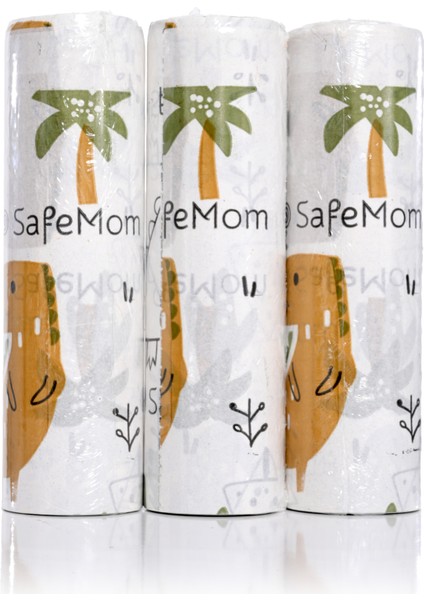 Mama Sandalyesi Altı ve Aktivite Örtüsü 3 Rulo 30 Adet 100X120 cm - Sevimli Dinazorlar indirimleri