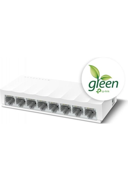 Tp-Lınk LS1008, Green Tech, 8 Port, Megabit, Yönetilemez, Masaüstü Switch