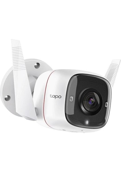 Tp-Lınk Tapo TC65 (C310), 3,0mpix, Iç ve Dış Mekan, IP66, Wifi, 30MT. Gece Görüşü, Iki Yönlü Ses Güvenlik Kamerası