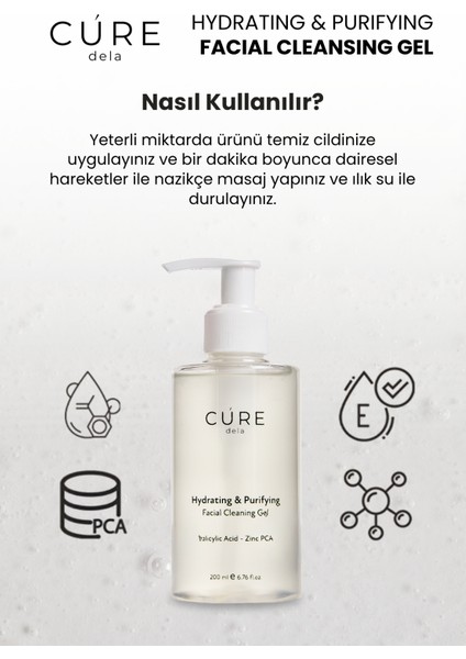 Arındırıcı, Siyah Nokta Karşıtı, Gözenek Sıkılaştırıcı, Salisilik Asit, Yüz Temizleme Jeli 200 ml