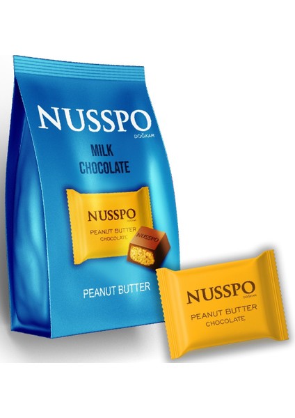 Yer Fıstığı Kremalı Sütlü Çikolata 225 gr