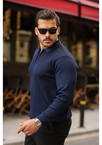 Erkek Selanik Örme Yakalı Uzun Kollu Triko fiyatları