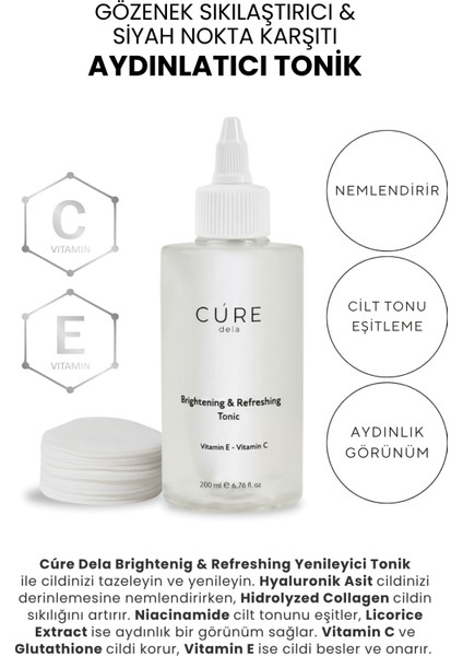 Siyah Nokta Karşıtı, Gözenek Sıkılaştırıcı, Leke Karşıtı, Aydınlatıcı Tonik 200 ml modelleri