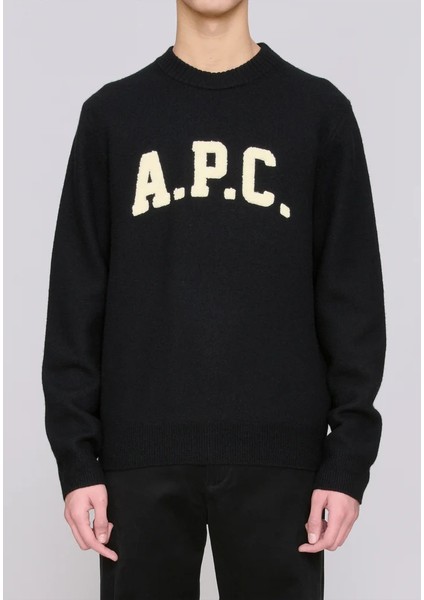 Jay Jumper Siyah Lüks Üniversite Tarzı A.p.c. Logo Kazak fiyatları