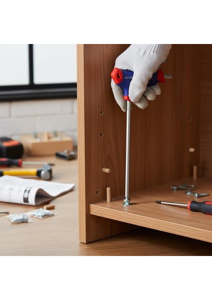 WP200543 8 Parça Cr-V T Tipi Uzun Delikli Torx Profesyonel Allen Anahtar Takımı fırsatları