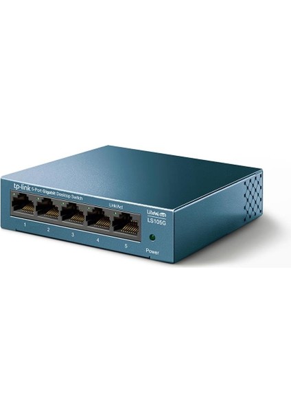 Tp-Lınk LS105G, Green Tech, 5 Port, Gigabit, Metal Kasa, Yönetilemez, Masaüstü Switch