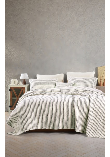 Çizgili Ultra Soft Yorgan 6 Kat Muslin Saçaksız 230X250