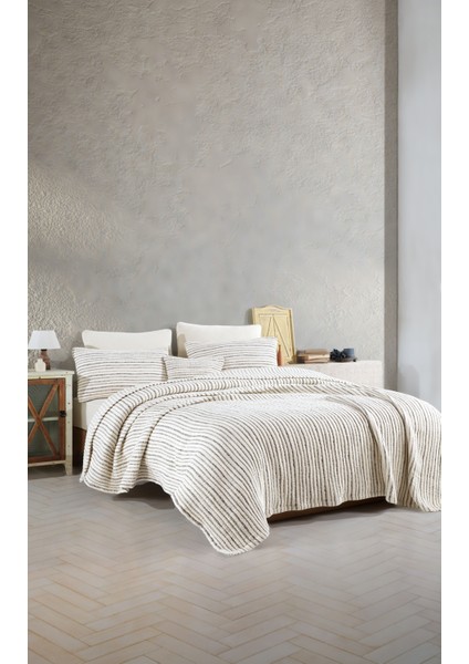 Çizgili Ultra Soft Yorgan 6 Kat Muslin Saçaksız 230X250 fiyatları