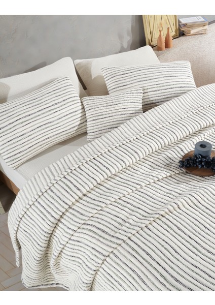 Çizgili Ultra Soft Yorgan 6 Kat Muslin Saçaksız 230X250 modelleri