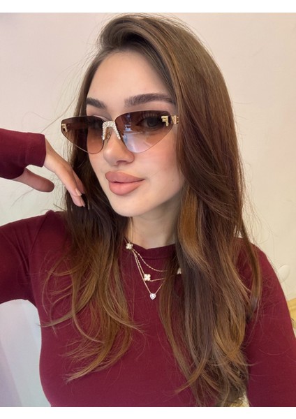 Fnd Taşlı Güneş Gözlüğü