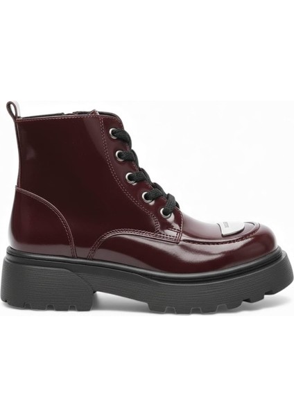 Kadın Metal Toka Detaylı Rugan Bağcıklı Fermuarlı Bot fırsatları