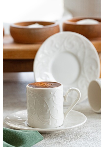 Bahar 4 Parça 2 Kişilik Porselen Kahve Fincan Takımı modelleri