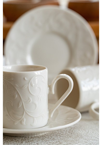 Bahar 4 Parça 2 Kişilik Porselen Kahve Fincan Takımı indirimleri