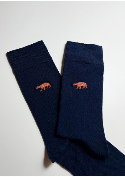 Boz Ayı Nakışlı Unisex Pamuklu Çorap modelleri