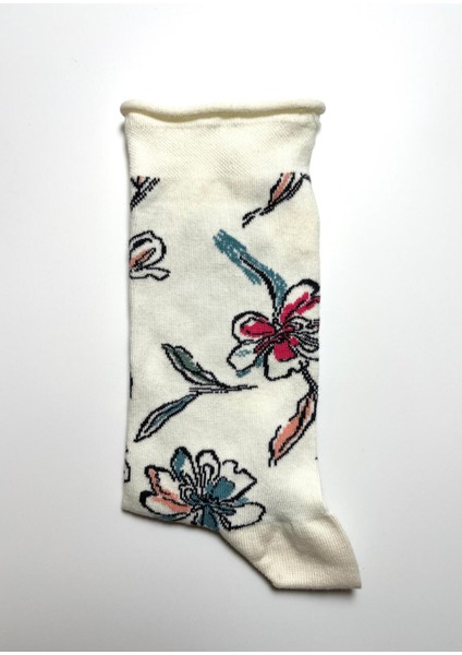 Dikişsiz Desenli Pamuklu Penye Kadın Çorap fırsatları