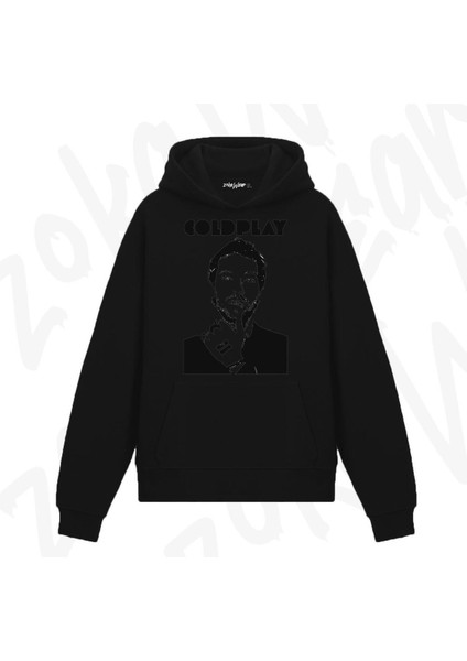 Coldplay V2 Tasarım Baskılı Kapüşonlu Sweatshirt