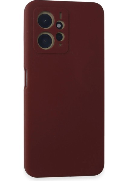 Xiaomi Redmi Note 12 4g Kılıf Nano Içi Kadife Silikon - BORDO-(5796)