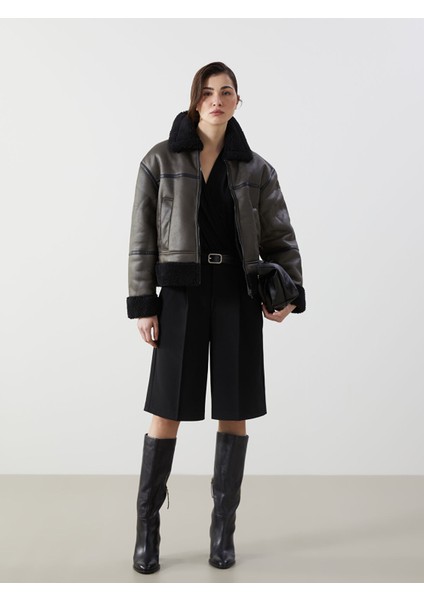 Yeni Sezon Kadın Loose Fit Düz Şort