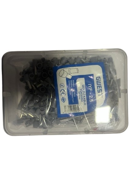 Izoleli Kablo Yüksüğü Iyf-2,5 Gri Adet 500