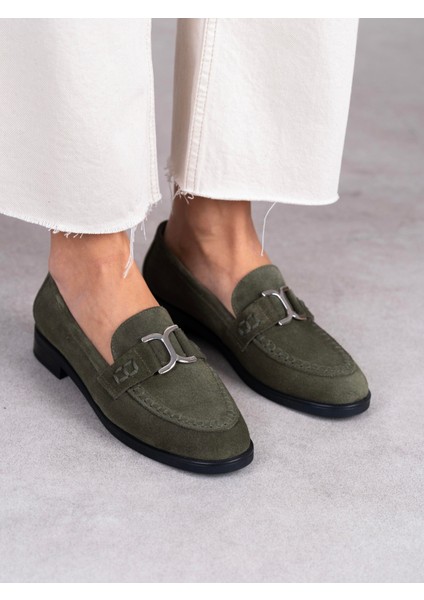 Bilora Haki Süet Hakiki Deri Kadın Makosen fırsatları