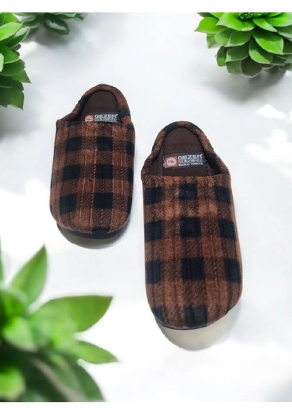 Unısex Ekoseli Kaymaz Sessiz Yumuşak Taban Ev Terlik modelleri