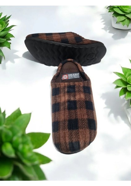 Unısex Ekoseli Kaymaz Sessiz Yumuşak Taban Ev Terlik fırsatları