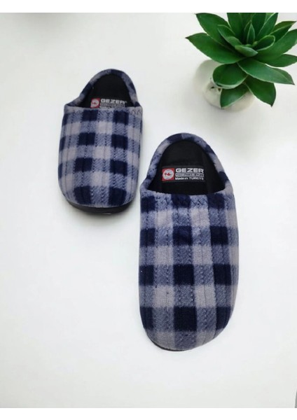 Unısex Ekoseli Kaymaz Sessiz Yumuşak Taban Ev Terlik modelleri