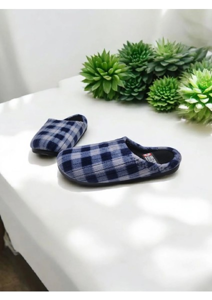 Unısex Ekoseli Kaymaz Sessiz Yumuşak Taban Ev Terlik indirimleri