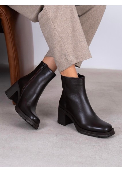 Etno Kahve Hakiki Deri Kadın Bot