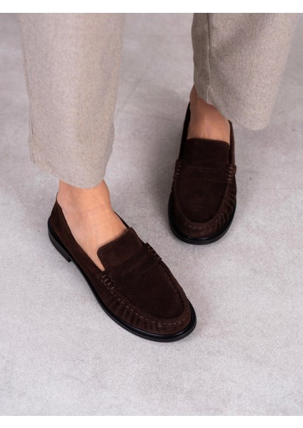 Aven Kahve Süet Hakiki Deri Kadın Makosen fiyatları