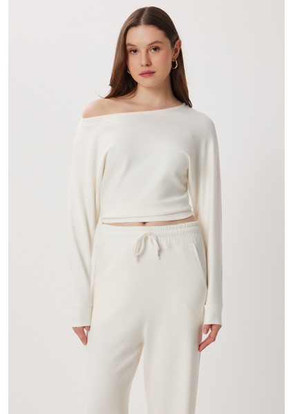 Yumuşak Modal Bluz Pantolon Takım LCI0060 Kemik modelleri