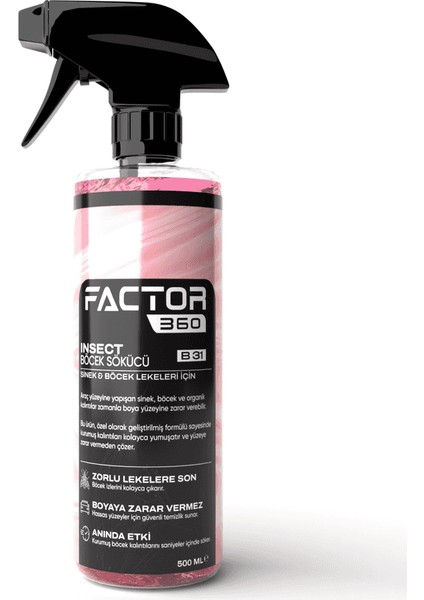 Factor 360 Insect Sinek Böcek Temizleyici 500 ml