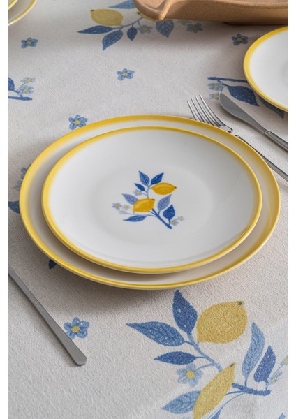 Limon Desenli 12 Kişilik 48 Parça Premium Porselen Yemek Takımı modelleri