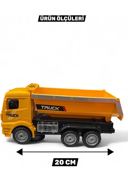 Pilli Sesli Işıklı 360 Derece Full Hareketli Çarp Dön 20 cm Inşaat Aracı Kamyon modelleri